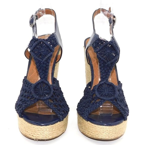 Lucky Brand "Rilo" Macrame Espadrille Jute Wedges - Picture 5 of 12